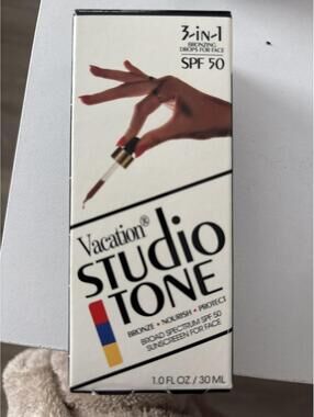 Vacation Studio Tone 3-in-1 Bronzing Drops for Face SPF 50 - 1.0 FL OZ / 30 ML